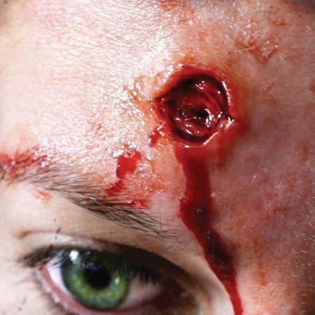 Bullet Hole Halloween Costume Make Up 3D FX Transfers
