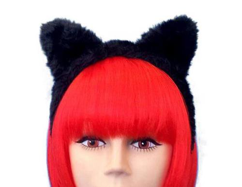  Cat Ears Headband Black Halloween Costume Accessory