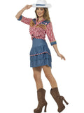Country and Western Rodeo Doll Cowgirl Adult Costume side