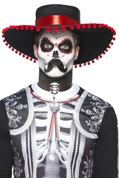 Day of the Dead Senor Bones Temporary Tattoo and Make Up Set