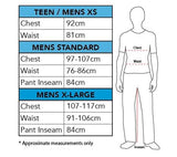 Deluxe Pennywise Adult Costume size chart