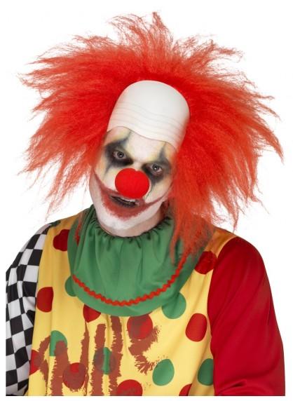 Deluxe Red Clown Wig with Bald Head