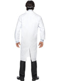 Doctor Scientist White Lab Coat and Mask Fancy Dress Adult Costume back