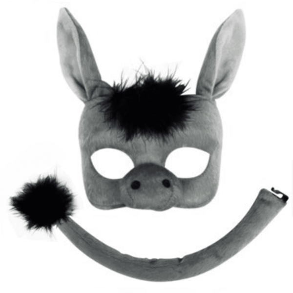 Donkey Mask & Tail Children's Book Week Accessory