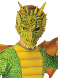 Dragon Children's Green and Gold Deluxe Costume mask