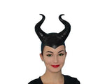 Evil Fairy Queen Horns Black Costume Halloween Headdress small