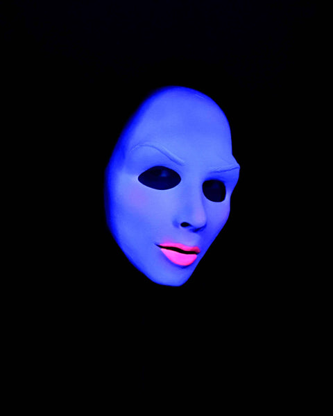 Mask UV Glow Evil Nun Latex Face