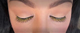 Eyelashes Tinsel Black and Gold