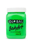 Bright Green Body and Face Paint 200ml