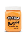 Orange Body and Face Paint 200ml