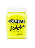 Bright Yellow Body and Face Paint 200ml