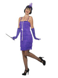 Flapper Costume Purple Short