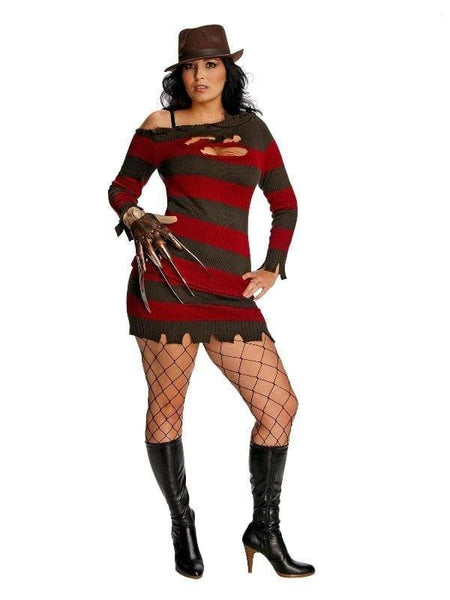 Freddy Miss Krueger Plus Size Adult Costume