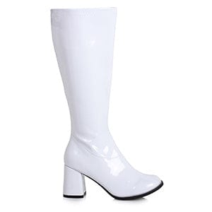 Gogo Boots Wide Calf Fit for Hire White