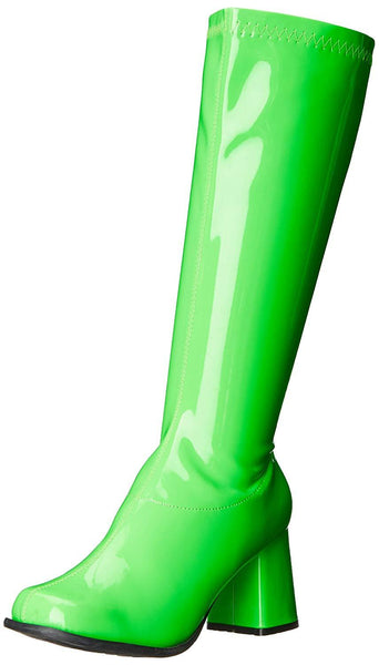 Gogo Costume Boots Lime