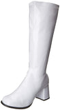 Gogo Costume Boots Patent White