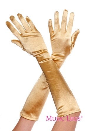 20's Costume gloves - Gold Long Gloves costume accessories