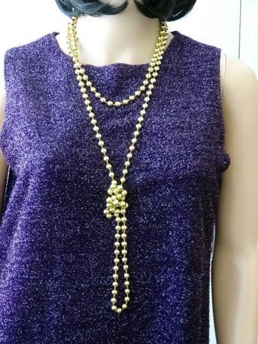 Gold Flapper 1920's Costume Beads