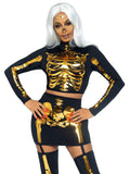 Golden Skeleton Halloween Costume