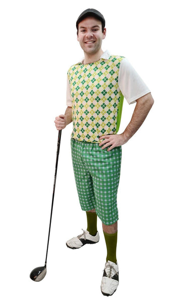 Golf Pro Men's Green Costume