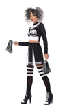 Gothic Cheerleader Halloween Costume side