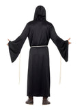 Grim Reaper Black Hooded Halloween Robe back