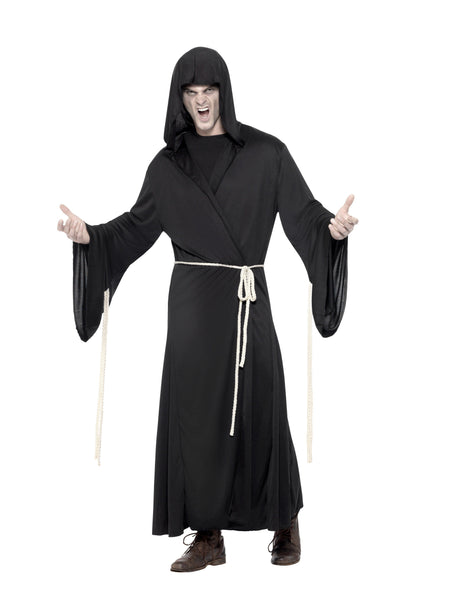 Grim Reaper Black Hooded Halloween Robe