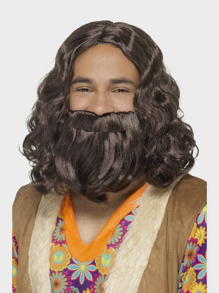 Hippie Jesus Wig and Beard Set
