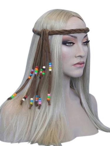 Hippie Costume Headband with Beads