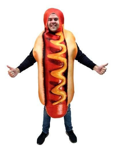 Hot Dog Costume with Mustard