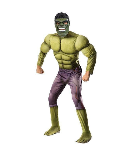 Hulk Avengers Muscle Adult Costume Marvel Halloween Fancy Dress