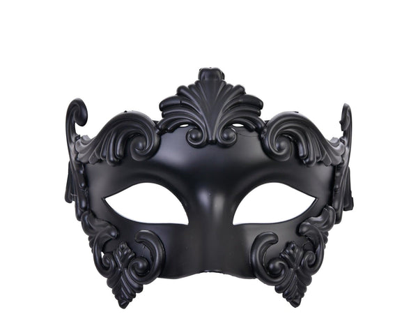 Jester Black Men's Roman Masquerade Eye Mask