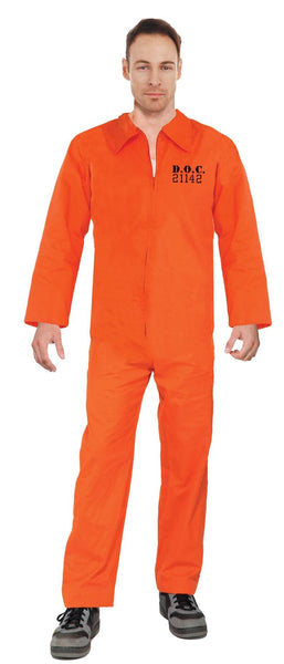 Jailbird Prisoner Orange Overalls