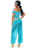 Jasmine Arabian Belly Dancer Genie Princess Womens Costume back