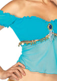 Jasmine Arabian Belly Dancer Genie Princess Womens Costume top