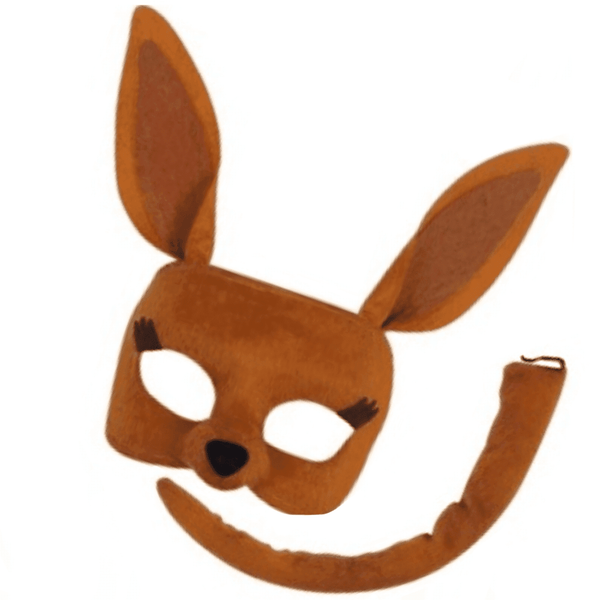 Kangaroo Mask & Tail Children's Book Week Accessory