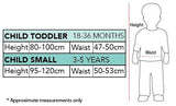 Lachy Costume Wiggle Boys Outfit size chart