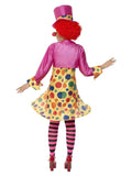 Lady Clown Costume Multi Coloured back