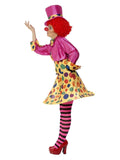Lady Clown Costume Multi Coloured side