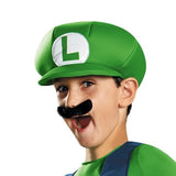 Super Mario Luigi Classic Child Costume hat and moustache