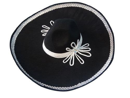 Sombrero Mexican Black Mariachi Hat