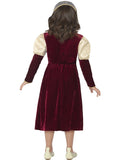 Medieval Tudor Damsel Historical Princess Costume for Girls back