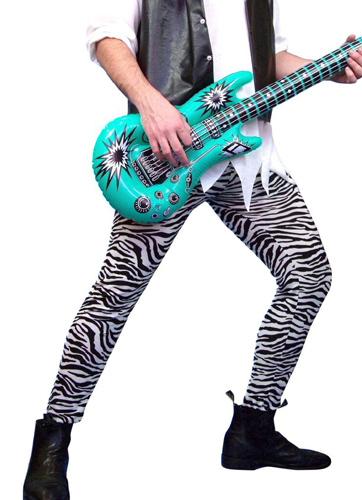 1980's Zebra Rocker Tights Fancy Dress Pants
