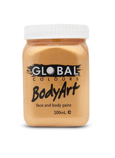 Gold Metallic Body and Face Paint 200ml