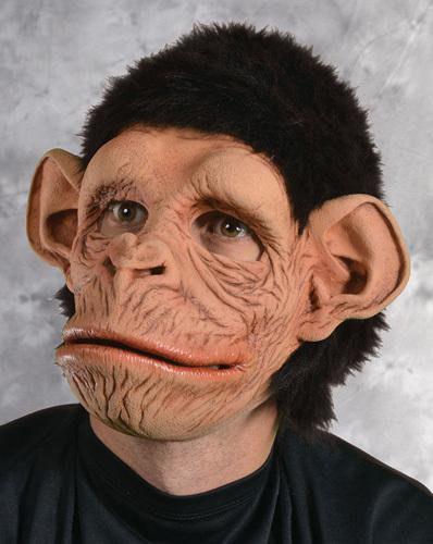 Monkey Mask With Black Hair
