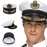 Nautical White Captain Costume Hat