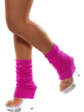 Neon Fluoro 80s Leg Warmers Hot Pink