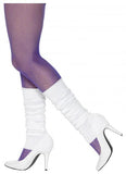 Neon Fluoro 80s Leg Warmers White