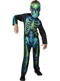 Skeleton Neon Glow in the Dark Children's Costume