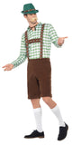Oktoberfest Alpine Bavarian Brown Short Lederhosen Costume side